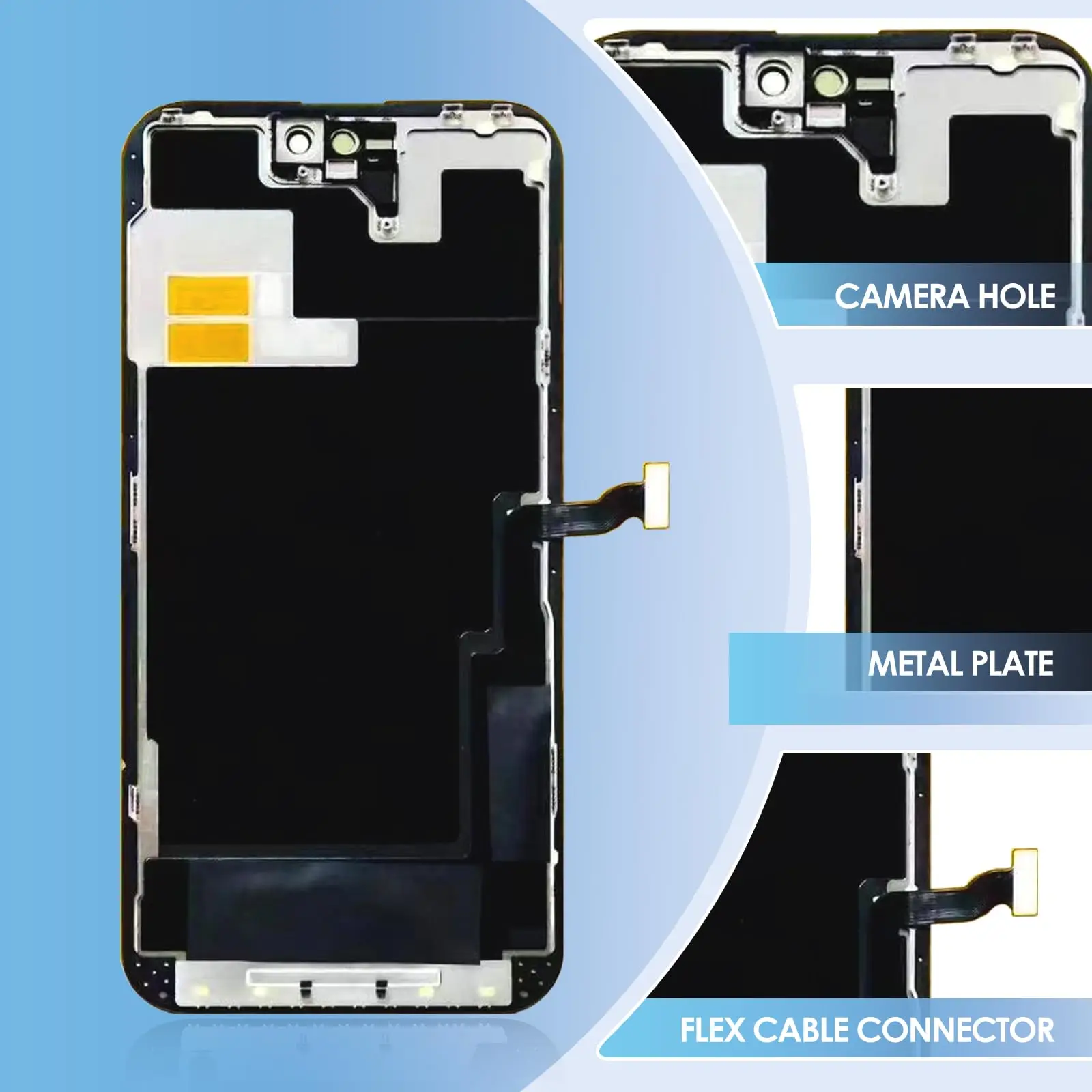 OLED For iPhone 14 Pro screen replacement kit LCD display A2890, A2650, A2889, A2892 LCD digital touch screen assembly repair