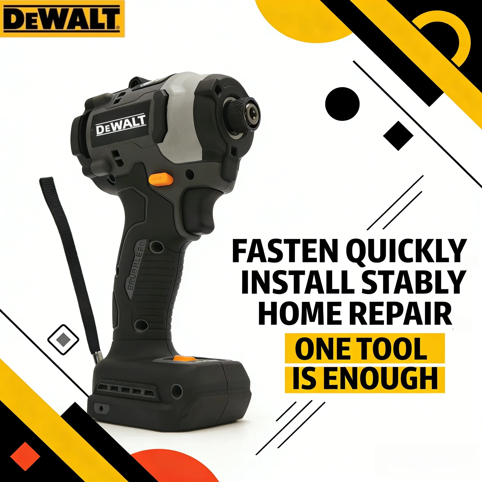 DeWalt DCF85M Brushless Lithium Impact Driver: Multi-Functional Electric Screwdriver & Variable Speed Woodworking Drill