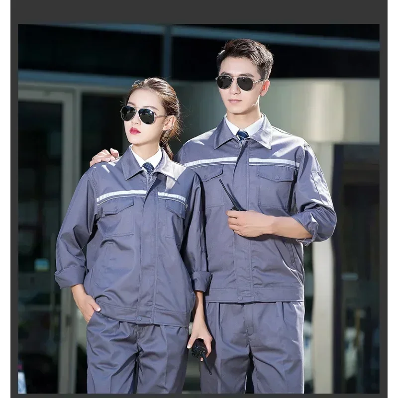 Worker Clothing Workwear Clothes Set Male/female Workmen Factory Uniform Work Clothes Long-sleeved Overalls Suit Male Free Ship