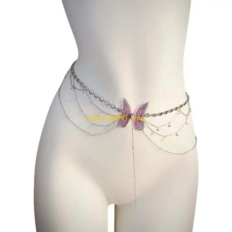 DXAE Butterfly CHELIST CHAIN JOLLEDRIALY مجوهرات أنيقة للنساء مجوهرات