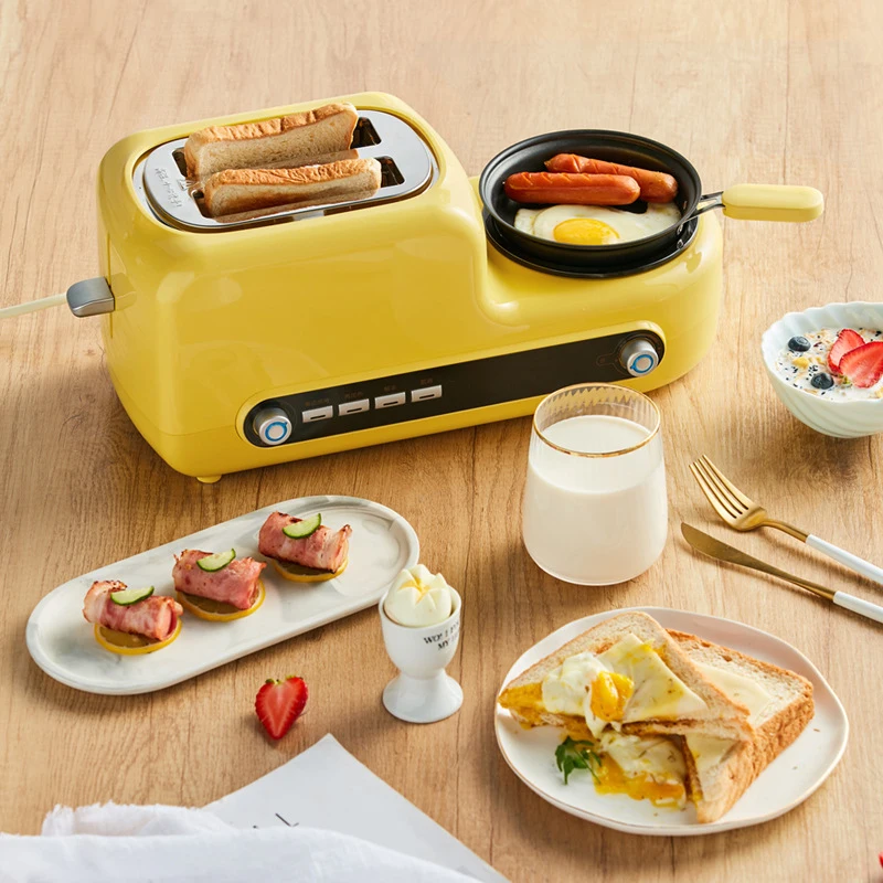 1080W Multifunctional High Value Bread Machine Home Frying Pan Breakfast Machine Automatic Toaster Practical 220V