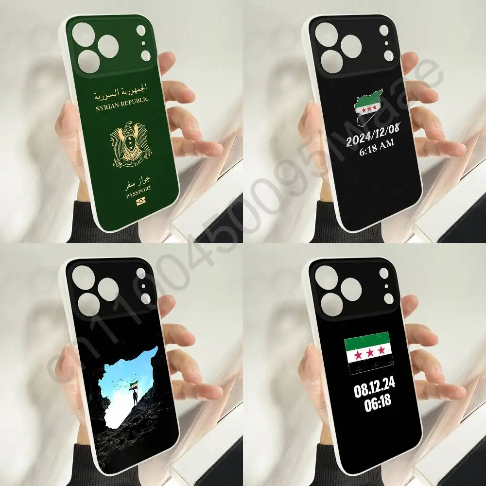 

Syria Syrian Map Flag Passport Phone Case For iPhone 11,16,15,14,13,17,12,Plus,E,Air,Mini,Pro,Max Magnetic Magsafe Soft Cover