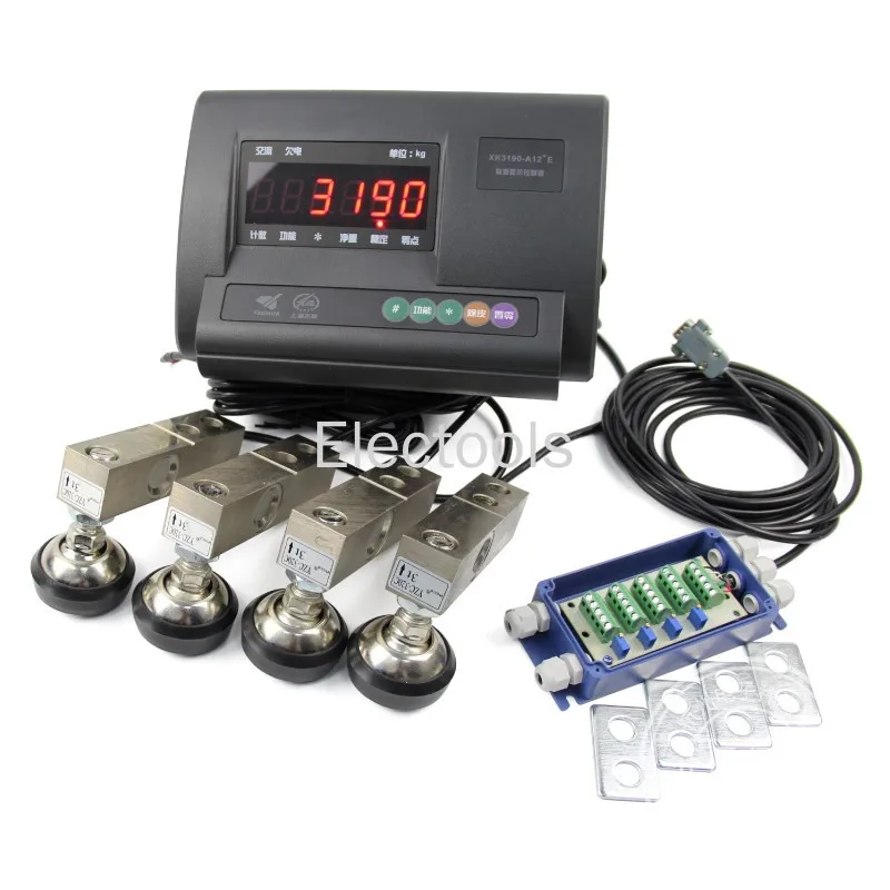 Mini Truck Scales with Pieces XK3190-A12E Display Guang Ce Sensor DIY Loadmeter Trailer