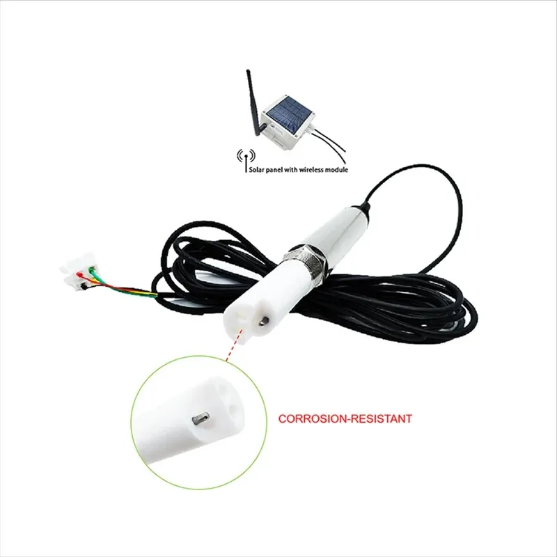 RS485 CORROSION RESISTANT  SIMULTANEOUSLY MEASURES EC TEMPERATURE TDS SALINITY WATER SENSOR for SEAWATER for AQUACULTURE
