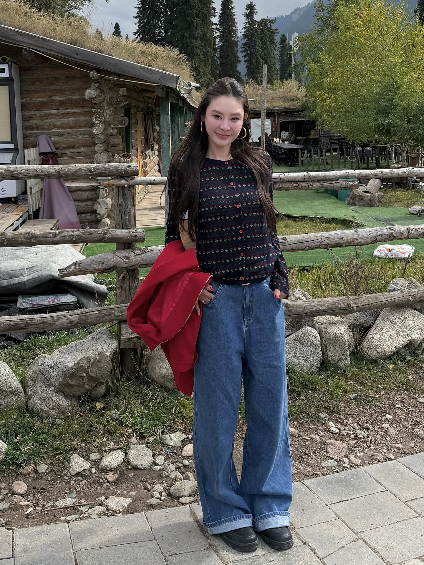 

Ретро-кардиган из шерстяного трикотажа для женщин, на раннюю осень, приталенный, повседневный, мягкий, с длинными рукавами, круглым вырезом