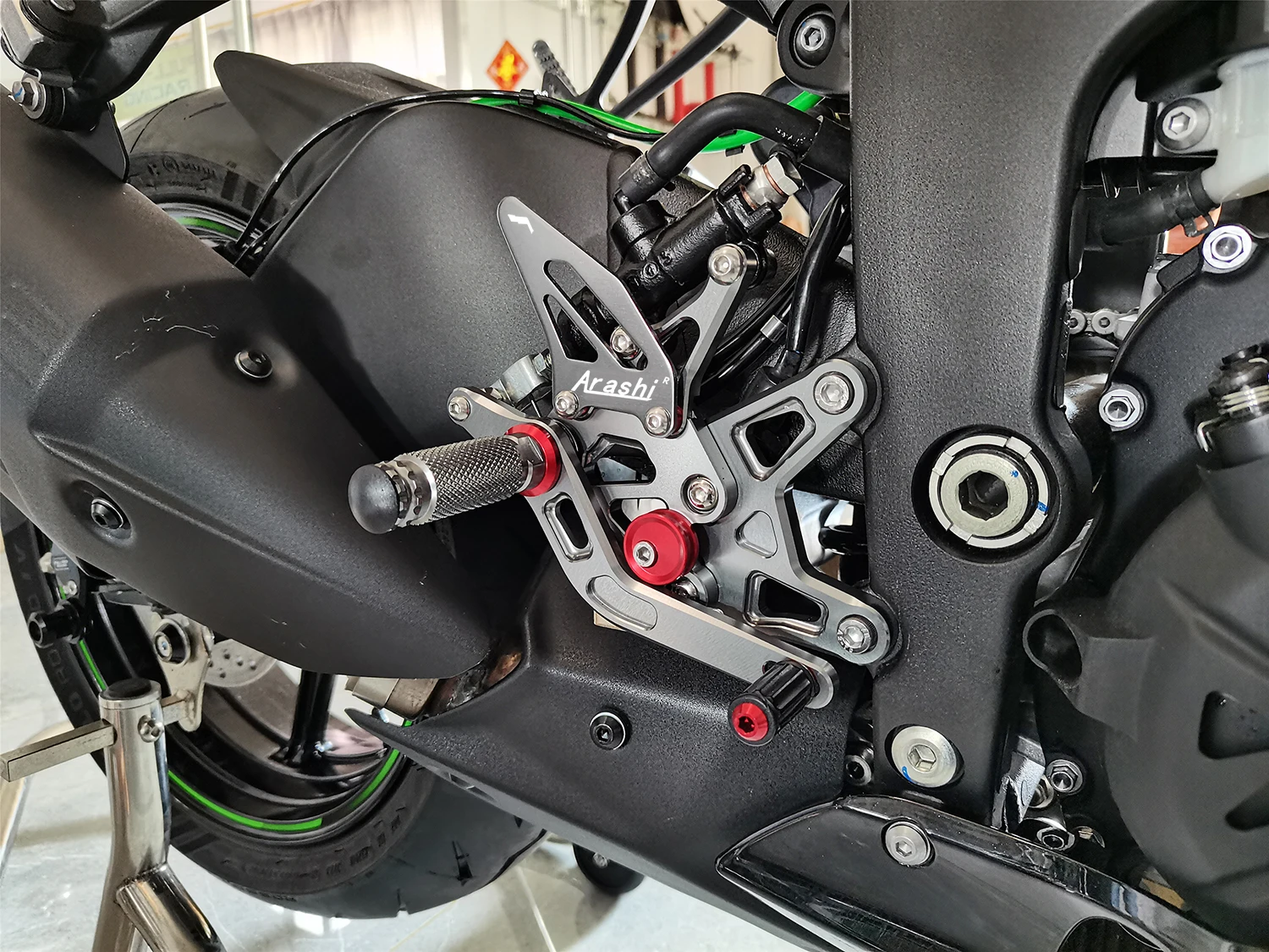 Arashi Motorcycle Accessories Footrest Foot Peg Pedal Foot Peg Rearset Rear Set Foot Rest For KAWASAKI ZX6R ZX636 2024- view 3