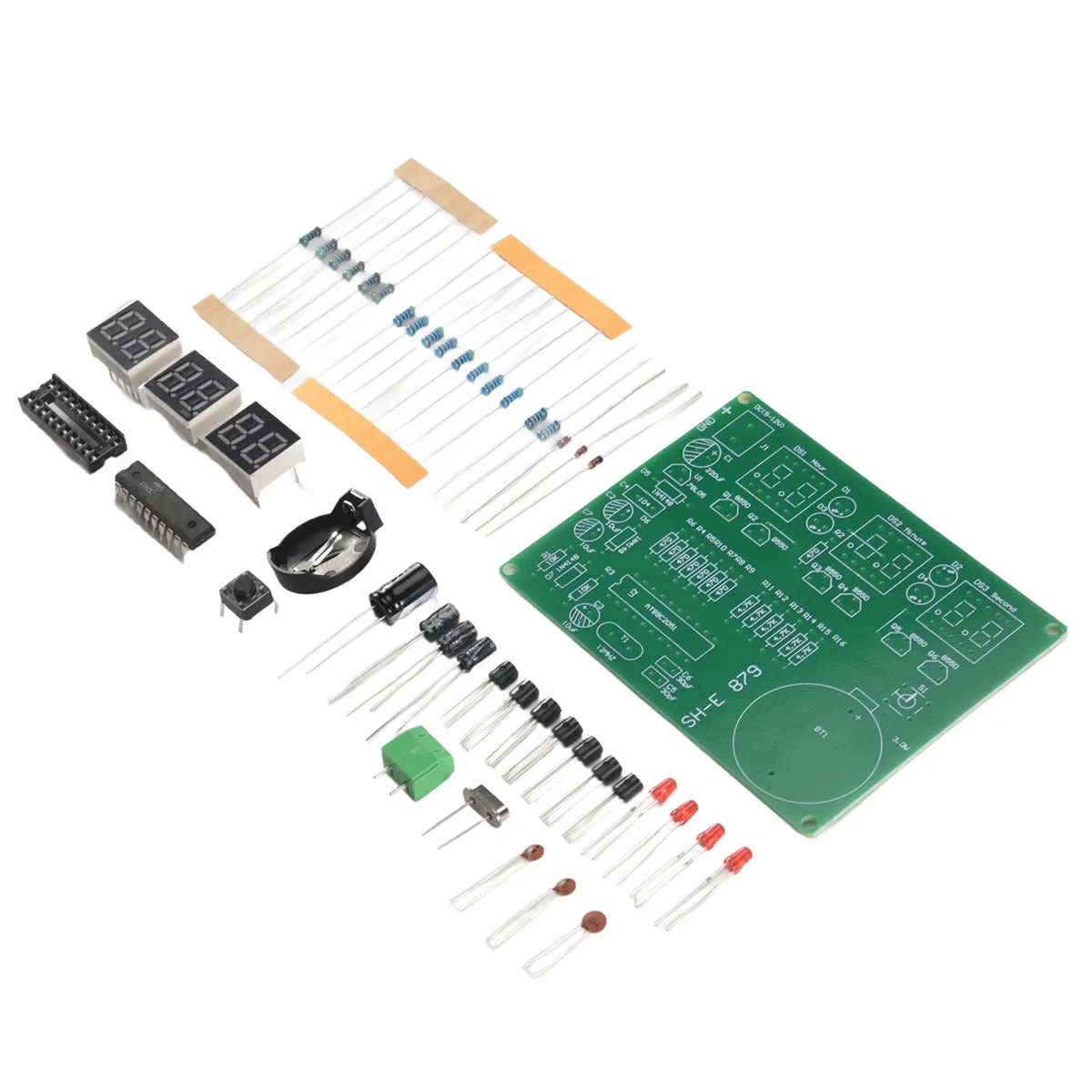 AT89C2051 6 digitale LED-display elektronische klok DIY-kitontvanger voor Arduino Flux HOT