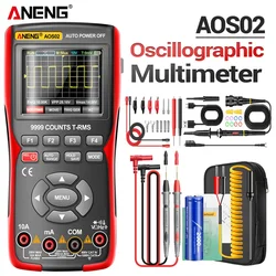 ANENG AOS02 Digital Oscilloscope Transistor Test Multimeter 48MS/s Sampling Rate 10MHZ Analog Bandwidth Support Waveform Storage