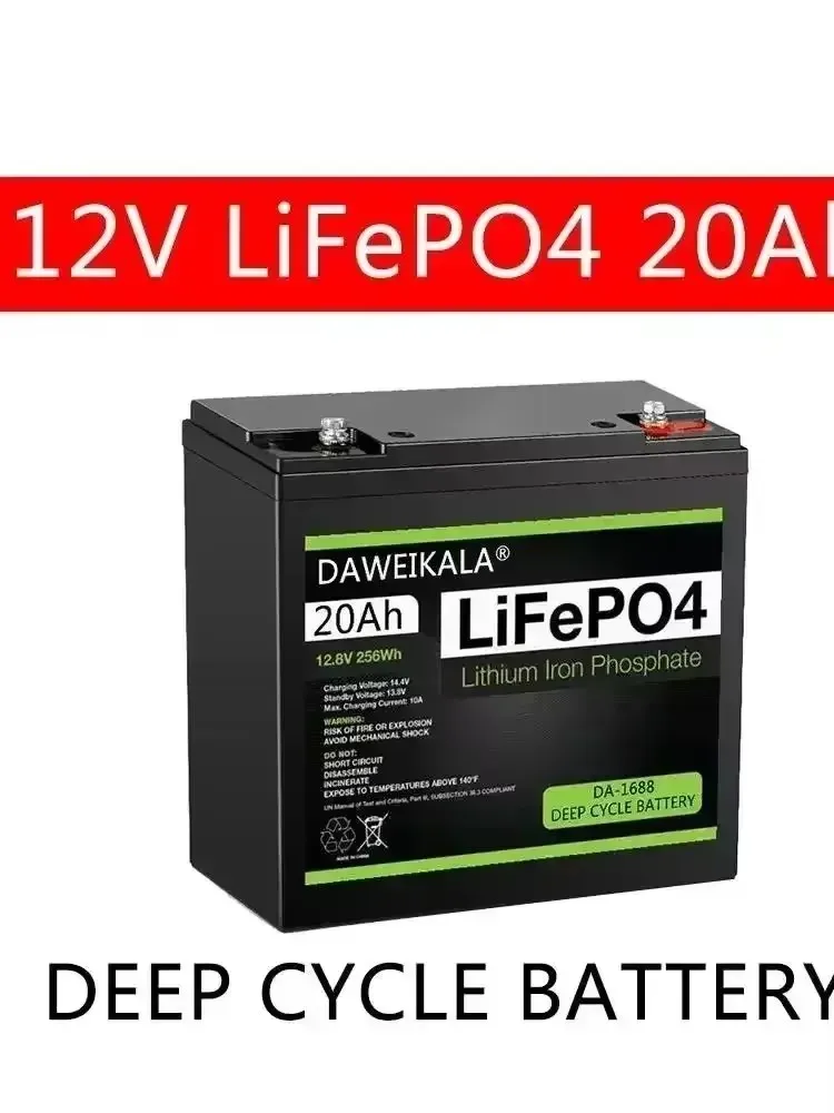 

12V Battery Pack with 20Ah LiFePo4 Lithium Iron Phosphate - Reliable Power Source for Kid Scooters Boat Motor Tax Free