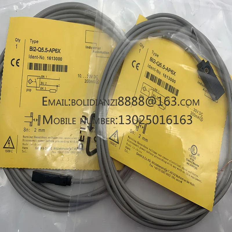Novo sensor de interruptor de proximidade original BI2-Q5.5-RN6X BI2-Q5.5-RP6X