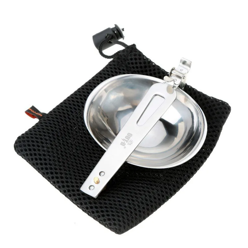 

Посуда для кемпинга на открытом воздухе, складная ложка, половник для супа из нержавеющей стали