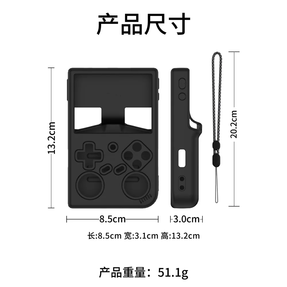 CoverJoy Silicone Case for ANBERNIC RG35XX Pro Anti Slip Shockproof Protective Cover with Retro Design Gaming Accessories - Image 5