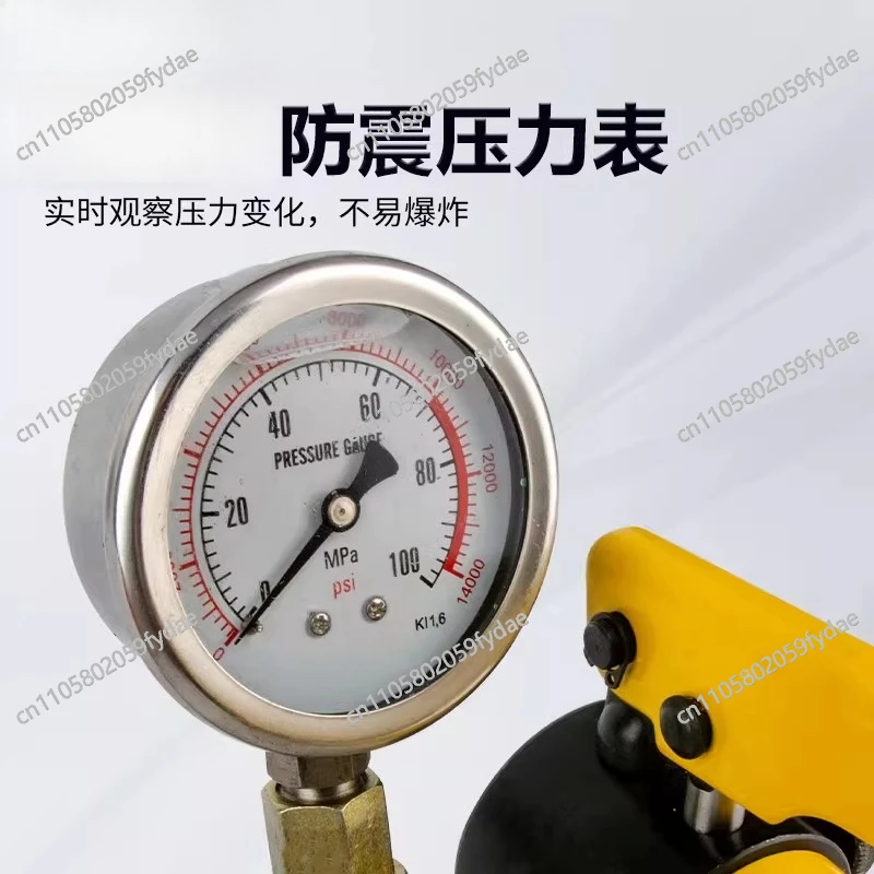 Manual Hydraulic Pump CP180/700/800 Portable Small High-Pressure Pump Oil Pressure Pump with Gauge Boost