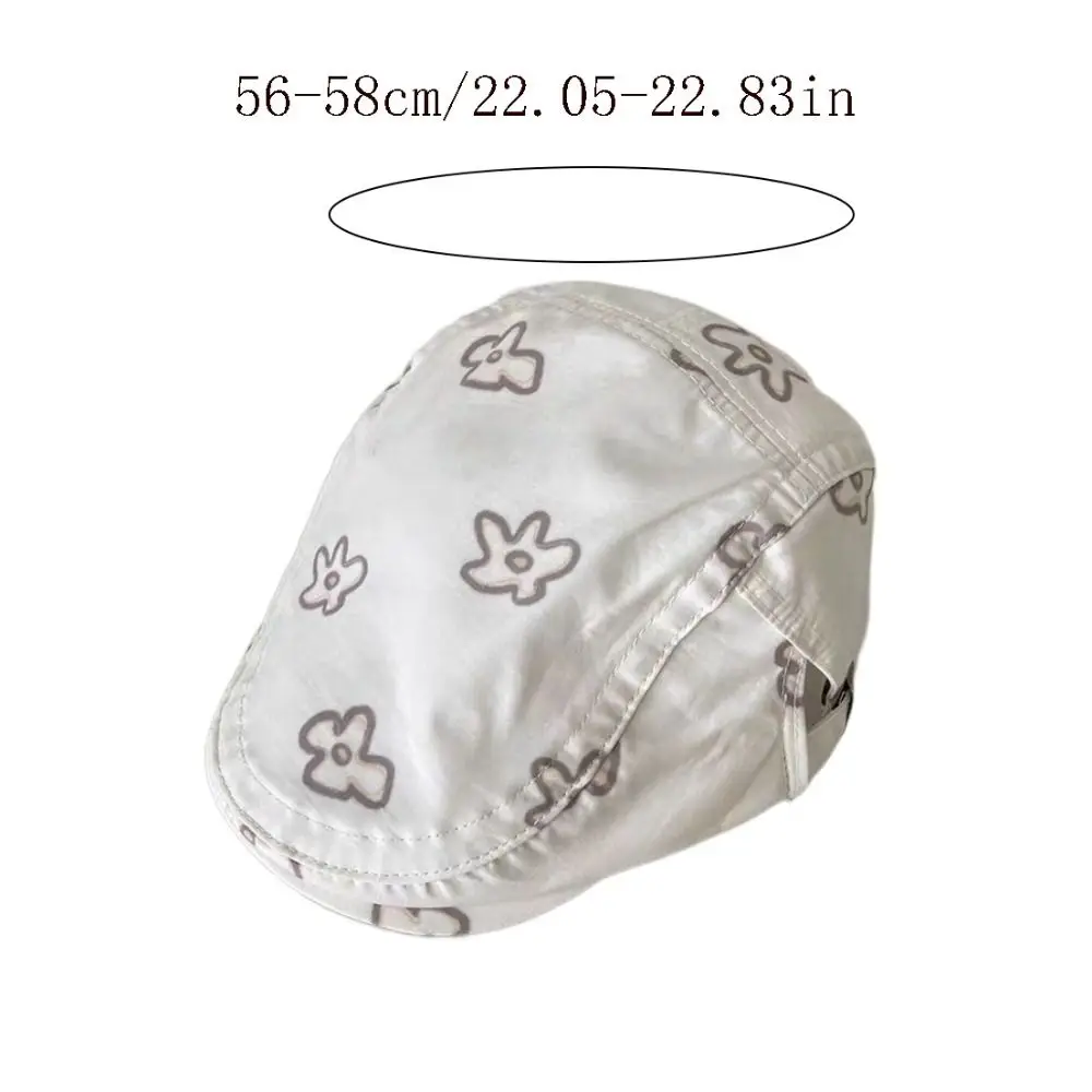 Индивидуальный берет с милым цветком, повседневная восьмиугольная шляпа с героями мультфильмов, шляпа художника в британском стиле, шляпа художника Y2k, уличная одежда