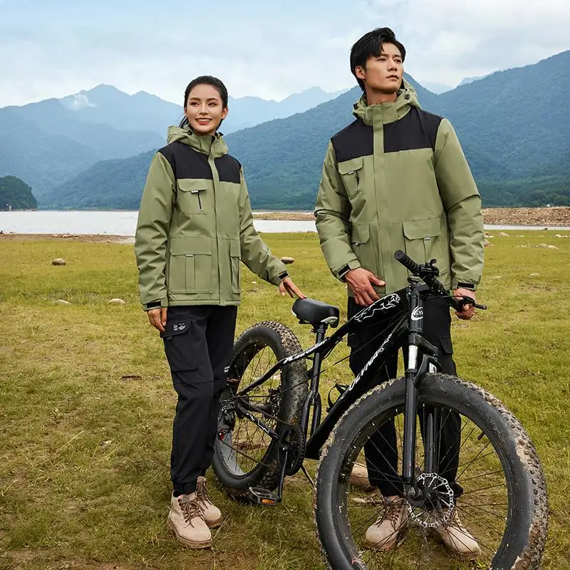 سترة قطنية للرجال من GIOIOMEN، مبطنة بالصوف، بطانة سميكة، سترة شتوية دافئة كاجوال للرجال