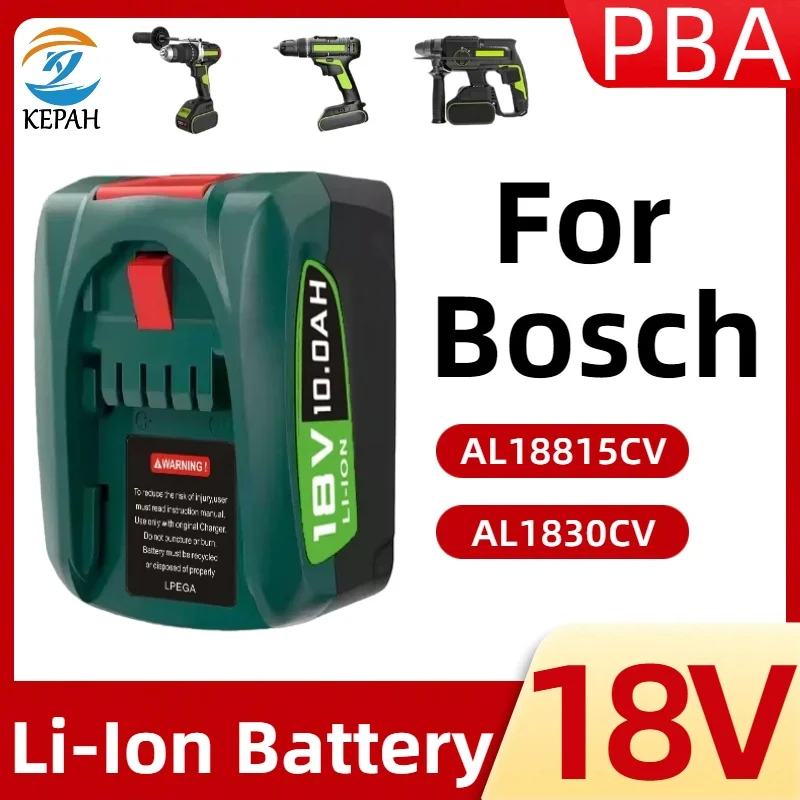 

Для литий-ионной аккумуляторной батареи Bosch 10,0 Ач 18 В для электроинструмента Bosch AL1880CV AL1810CV AL18815CV AL1830CV Сменная батарея