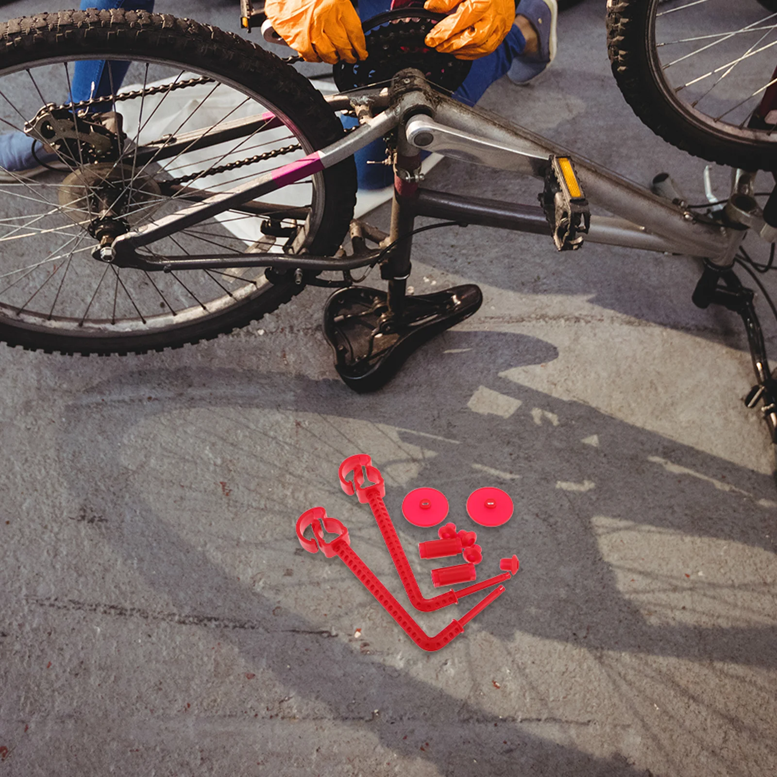 

2 Sets Bicycle Windmill Pole Bike Hardware Rod Accessories Cute Streamers Child