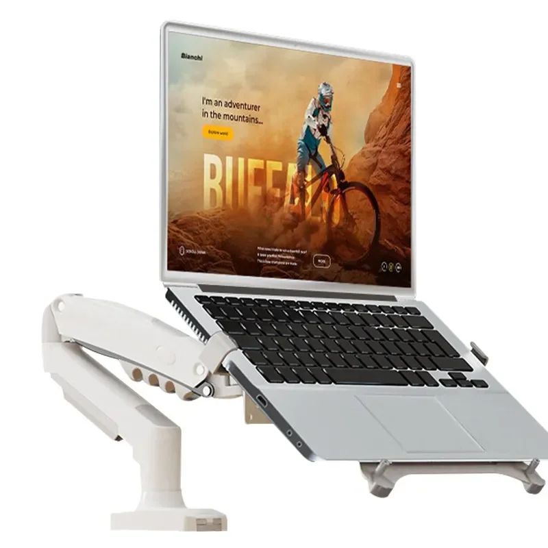 NBF80-FP Laptop Bracket Robotic Arm Display Stand Heat Dissipation Vertical Rotary Lifting Monitor Mount Desk Office Gaming
