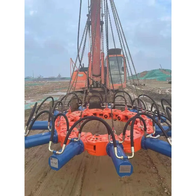 YG Hydraulic Pile Breaker Customized Breaking Piles Round Hydraulic Rock Breaking Piles Breaker Backhoe Pile Breaking Machine