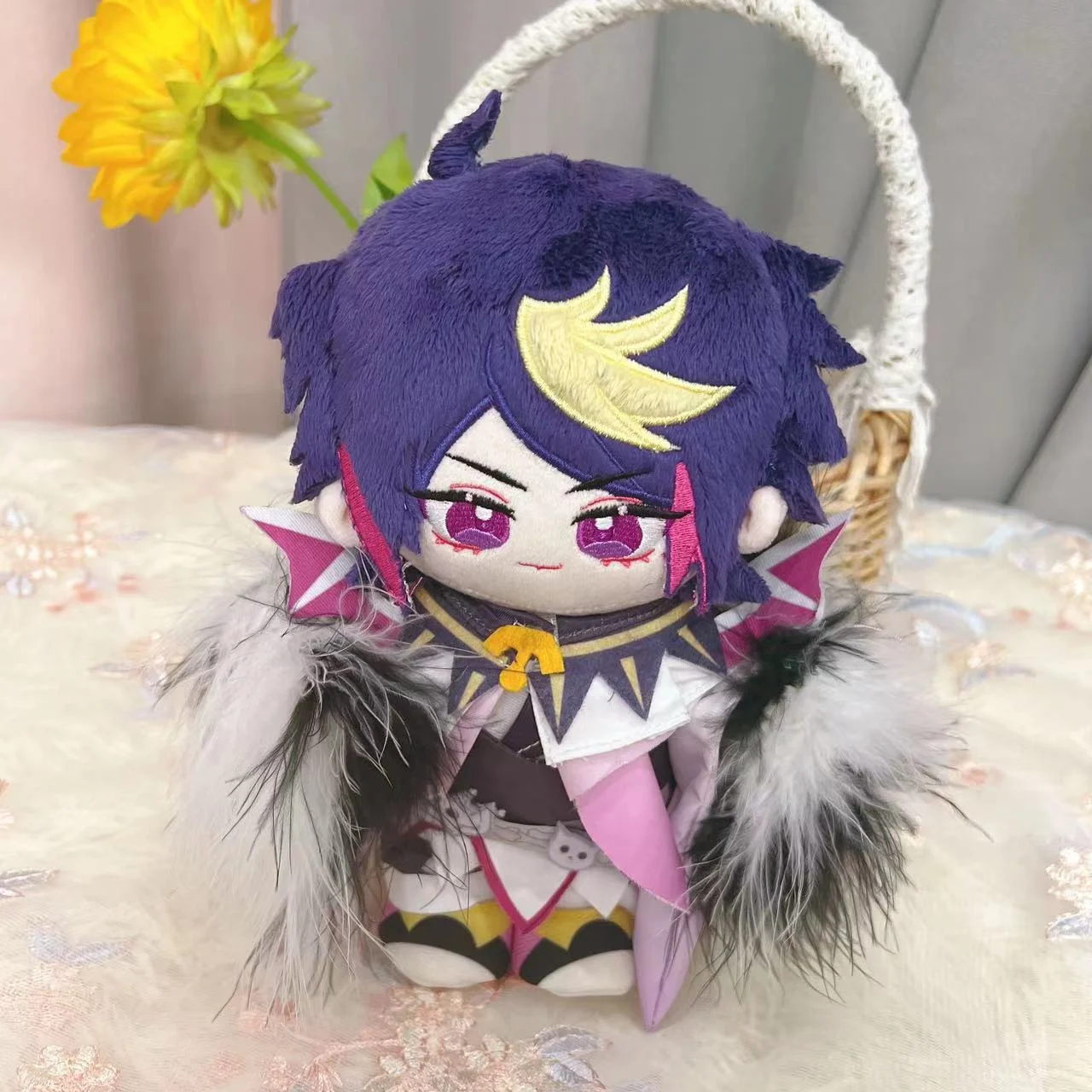 

Anime Luxiem VTuber Luca Shu 20cm Plush Stuffed Doll Body Toy Change Clothes Outfit Cute Plushie Pillow Cute Fans Birthday Gift