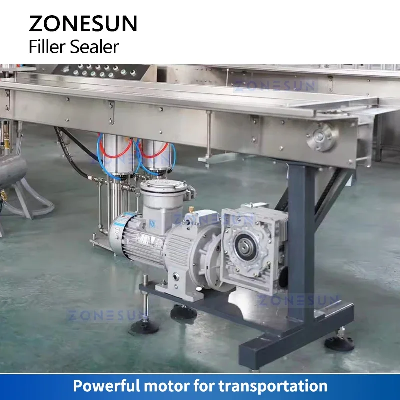 ZONESUN ZS-QW1600L hocheffizientes Aerosol kann Abfüllmaschine, Sprühdose, Verschlusssystem mit Abfüllung und staubfreiem Betrieb