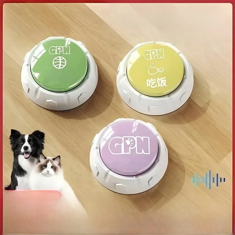 

Pet Commation Button Recorded Bell Sound er Pet Commation Box Bell Toy for s And Dogs Home Training Supplies