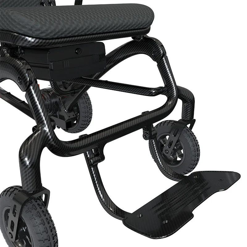 Cadeira de rodas elétrica ergonômica dobrável leve inteligente scooter portátil totalmente automático para idosos