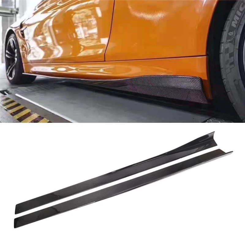 

STLFF82 3D Style Carbon Fiber Side Skirt for BMWs F82 M4 2014-2018 100% Fitment Double Side Carbon F82Side Skirts