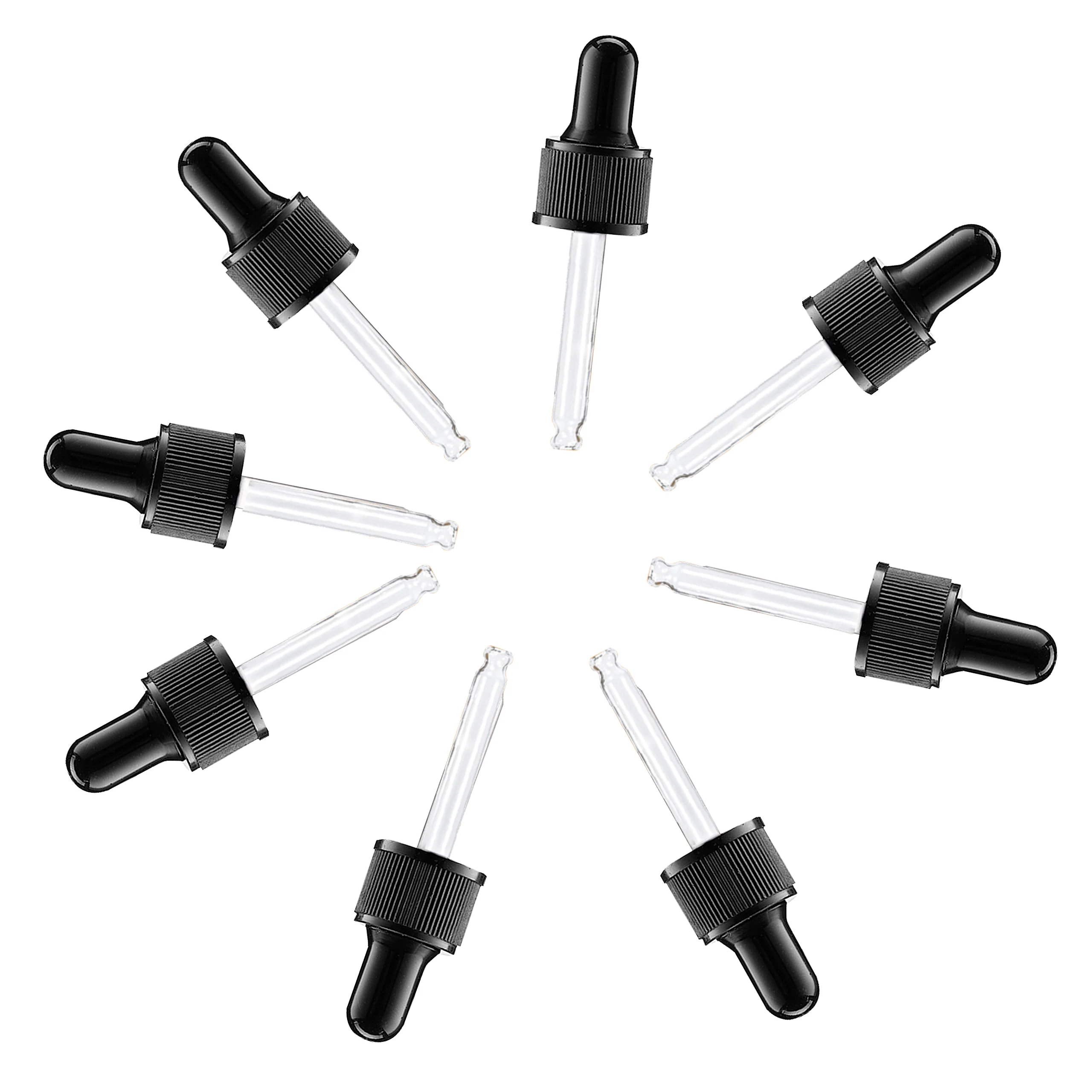 Glass Dropper for Essential Oils, Herbal Extracts, Homeopathic Remedies, Nail Polish Remover, 30 ml 8-pack