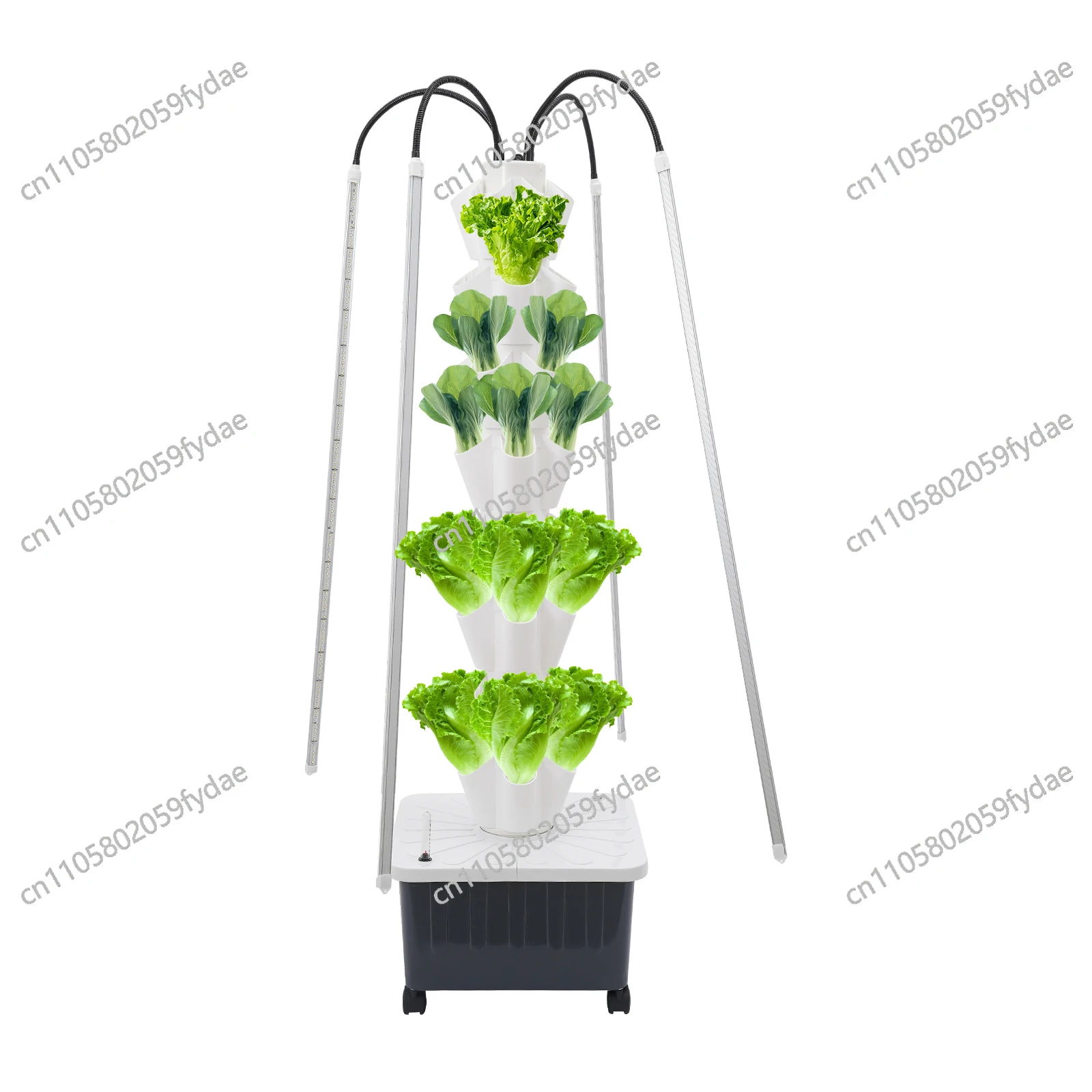 5-hole x8 layer 40 hole Indoor Garden,Hydroponics Vertical Growing Kit with Grow Lights,Home Hydronic Garden with Water Pump