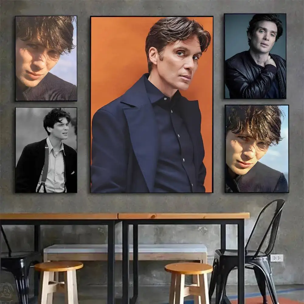 ملصق فني للممثل يونغ C-Cillian M-Murphy مع مطبوعات هدية تزيين غرفة النوم وغرفة المعيشة