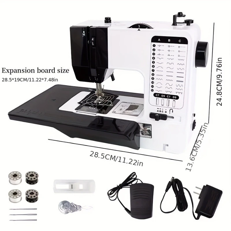 

Expansion Plate Sewing Machines Electric Desktop Fully Automatic Overlock Sewing Machines Multi-functional Home Naaimachines JTS