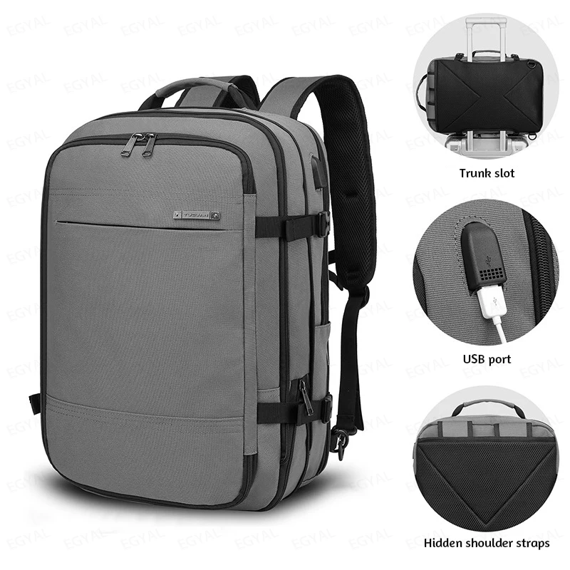 Travel large-capacity laptop backpack for macbook air 15 15.3 Backpack Business Travel Scalable Bag for 16.1 17 inch Laptop