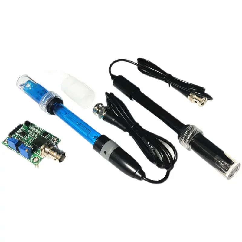 Liquid PH 0-14 Value Detection Regulator Sensor Module Monitoring Control Meter Tester + BNC PH Electrode Probe For Arduino