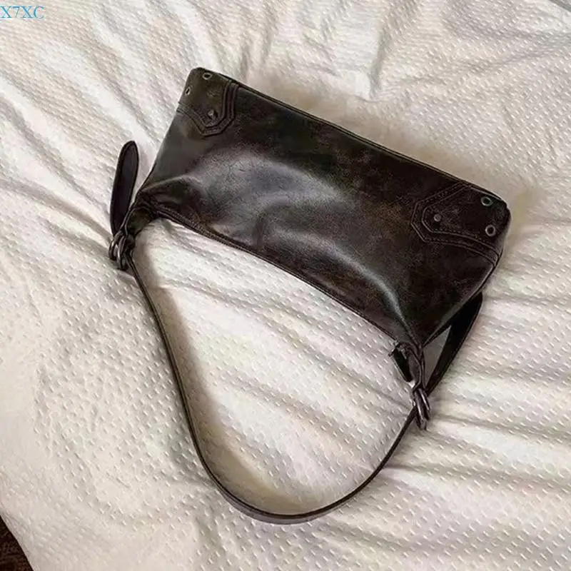 حقيبة نساء X7XC سعة كبيرة من الإبط حقيبة كتف جلدية للعمل