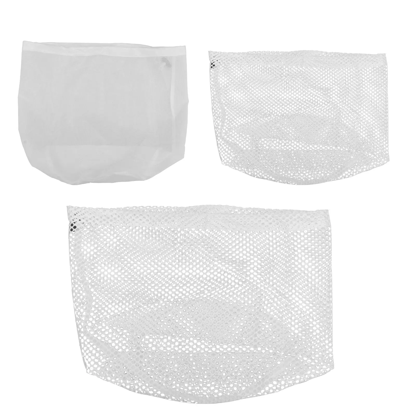 

3Pcs Clothes Laundry Bag Mesh Wash Pouch Drawstring Design Washing Bags for Household and Travel Use