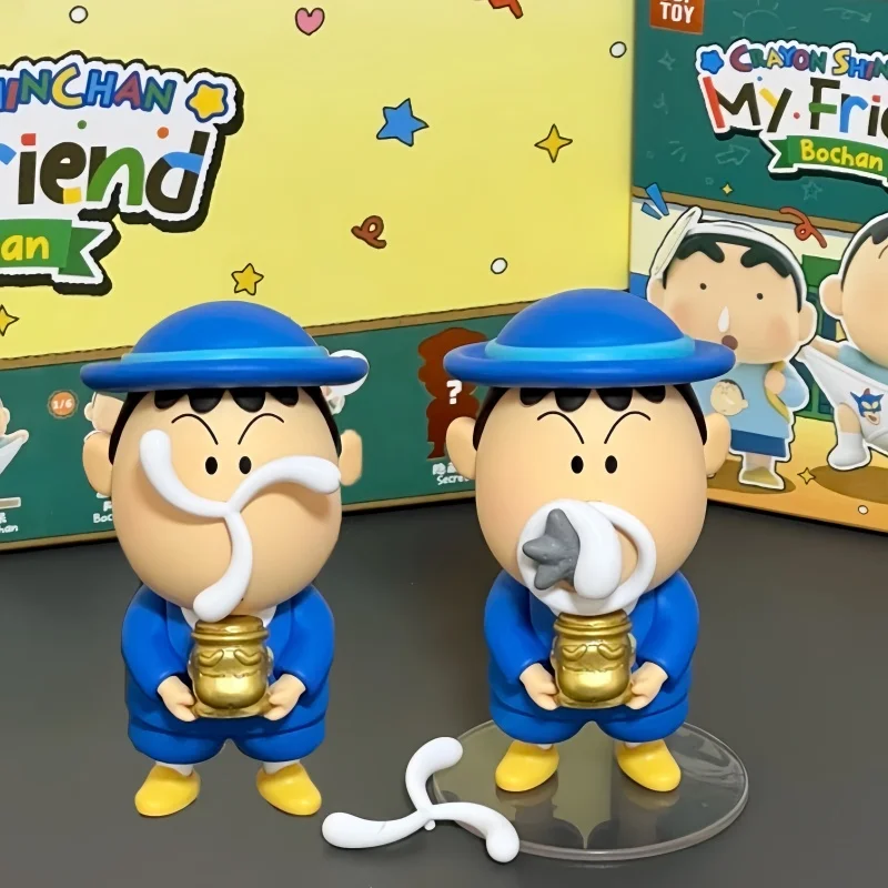 

Hot Crayon Shin-Chan My Silly Friends Series Blind Box Trendy Anime Figurine Desktop Ornament Collectible Toy Gift For Kids Fans