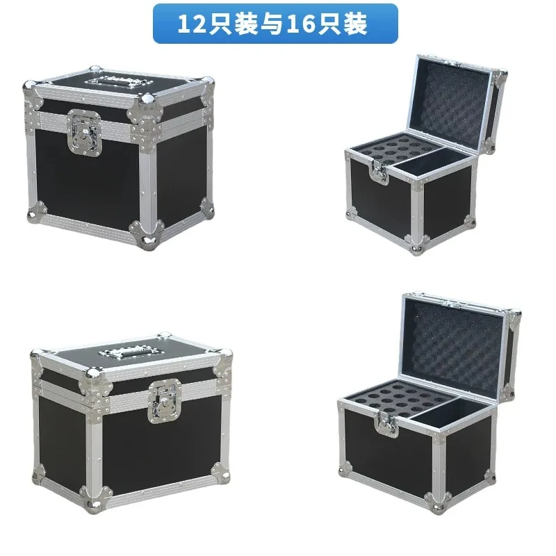 Microphone Storage Air Case Cabinet Wireless Headset Lavalier Fanny Pack Handheld Microphone Receiver Aluminum Alloy Microwave
