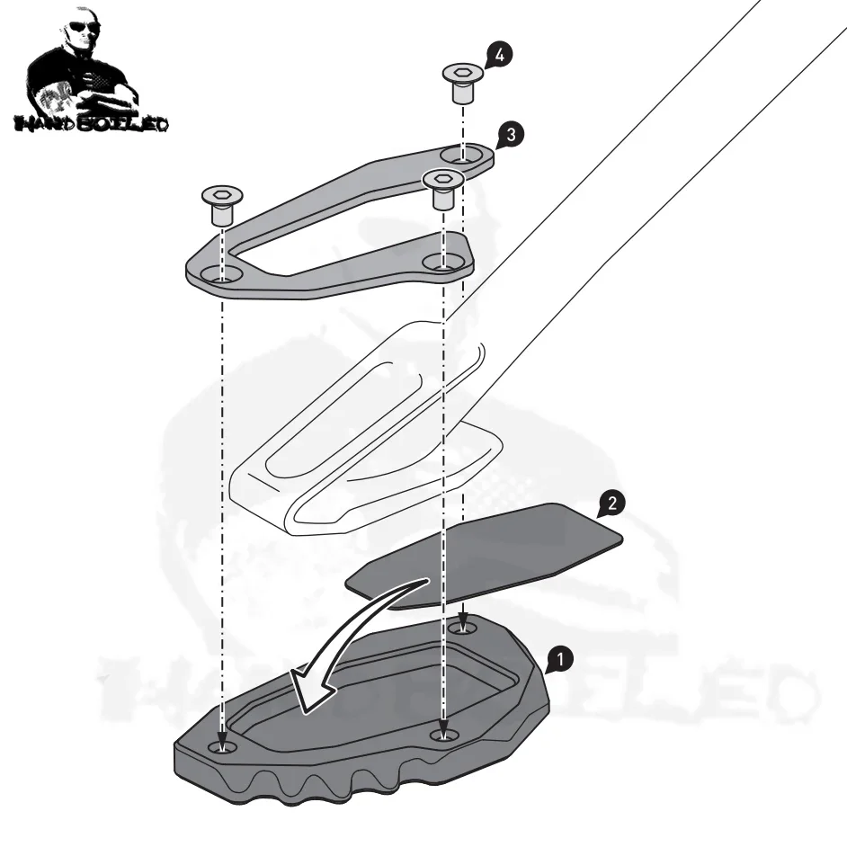 Extension side stand foot for ducati MONSTER 937 2021 2022 Motorcycle Accessories Parts MONSTER 1200 1200S 821 2014-2019