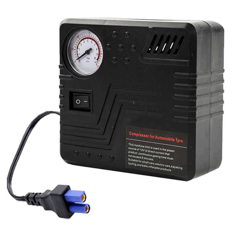 

Portable CarAir Pump Auto Electric Air Compressor Tire Inflator 12V 150PSI with Car Jump Starter Connector Emergency Charging