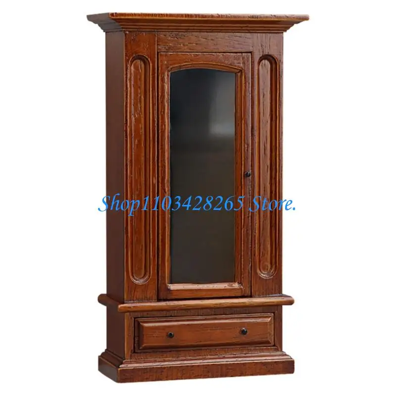 

Dressing Mirror 1:12 Realistic Model Wardrobe Decorative Pretend Play G2TE