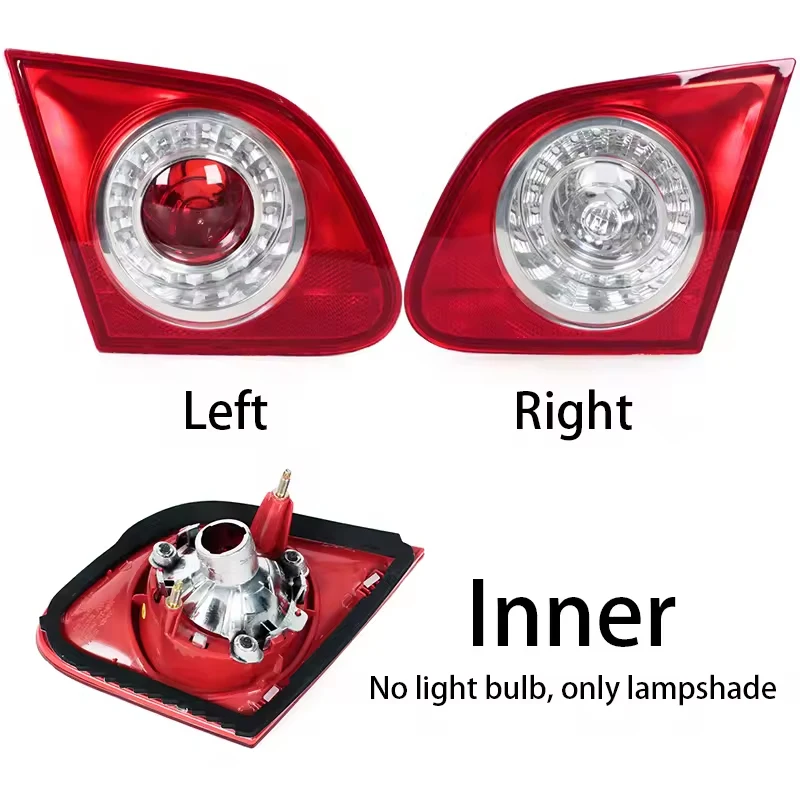 

Задний фонарь для Volkswagen Passat B6 Sedan 2006-2011, внешний и внутренний, светодиодный, с функцией стоп-сигнала и дневных ходовых огней (DRL)