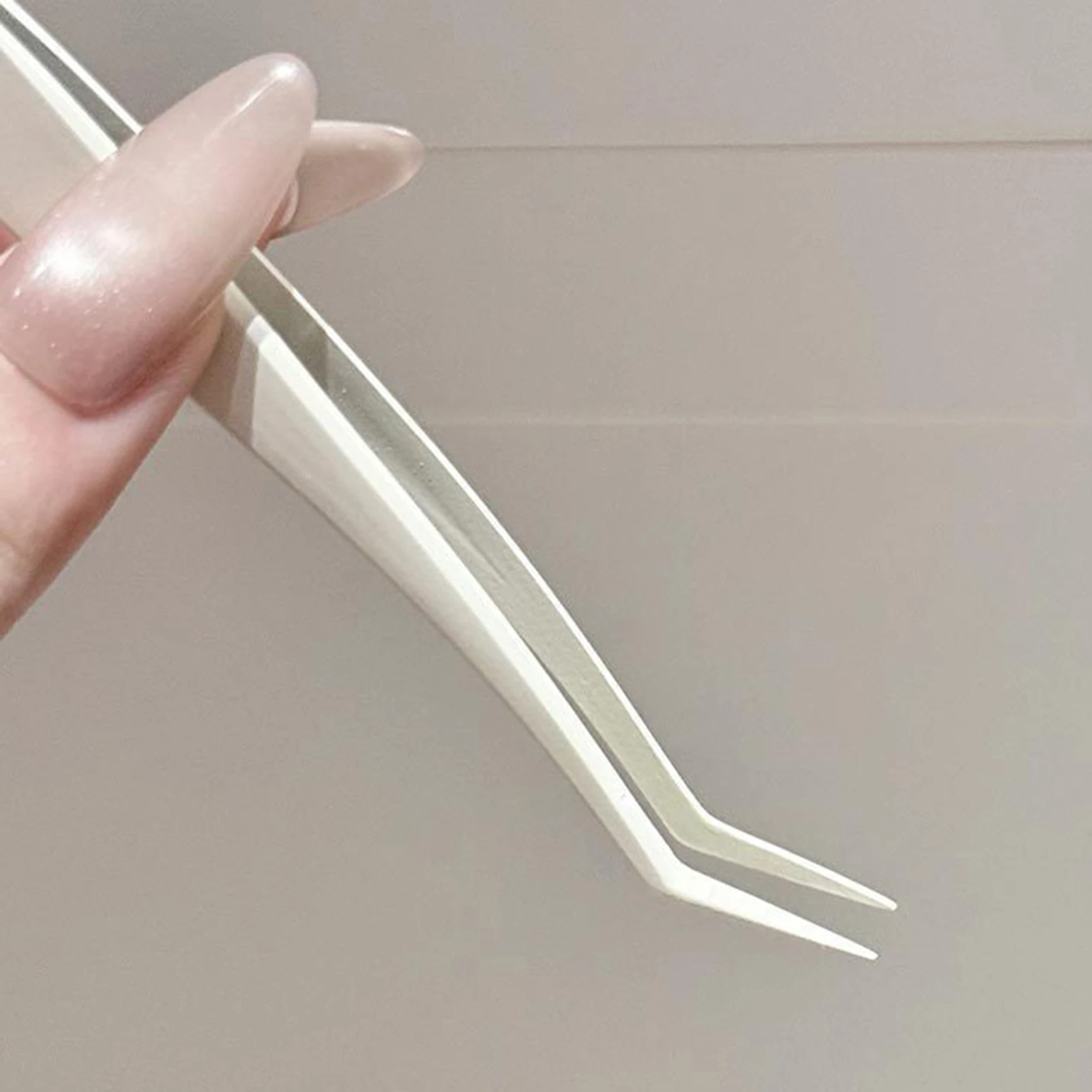 Pinzette professionali per estensione ciglia Strumenti per ciglia finte Punte non adesive dorate Pinzette in acciaio inossidabile da 13 cm Salone fai da te