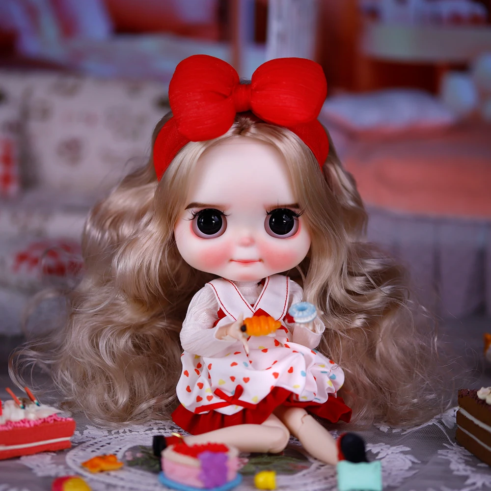 ICY DBS Blyth 1/6 دمية رسمت باليد مجموعة شقي دمية طويلة رمش نعسان العين مجموعة SD