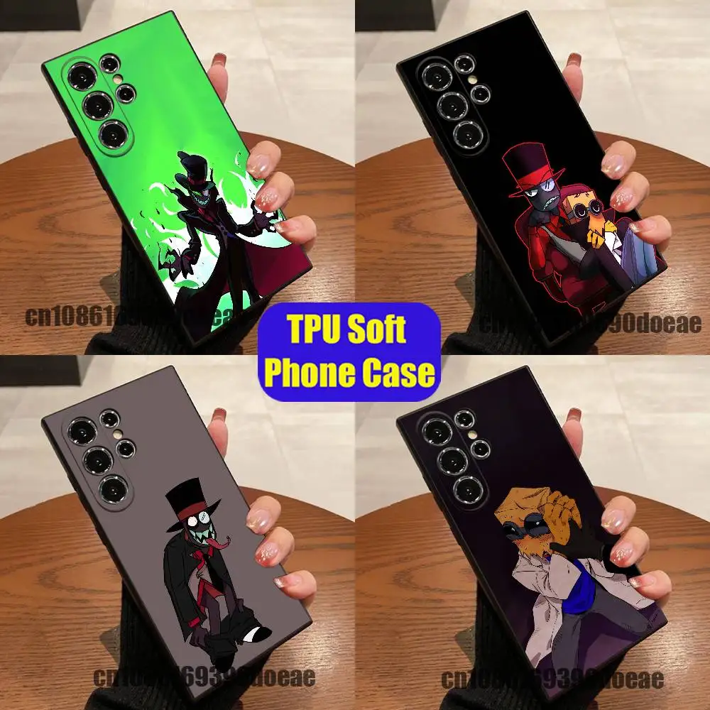 For V-Villainous Black Hat Phone Case For Samsung S25,S24,S26,S22,S23,S30,S21,Fe,Lite,Ultra,Plus Custom Soft Cover