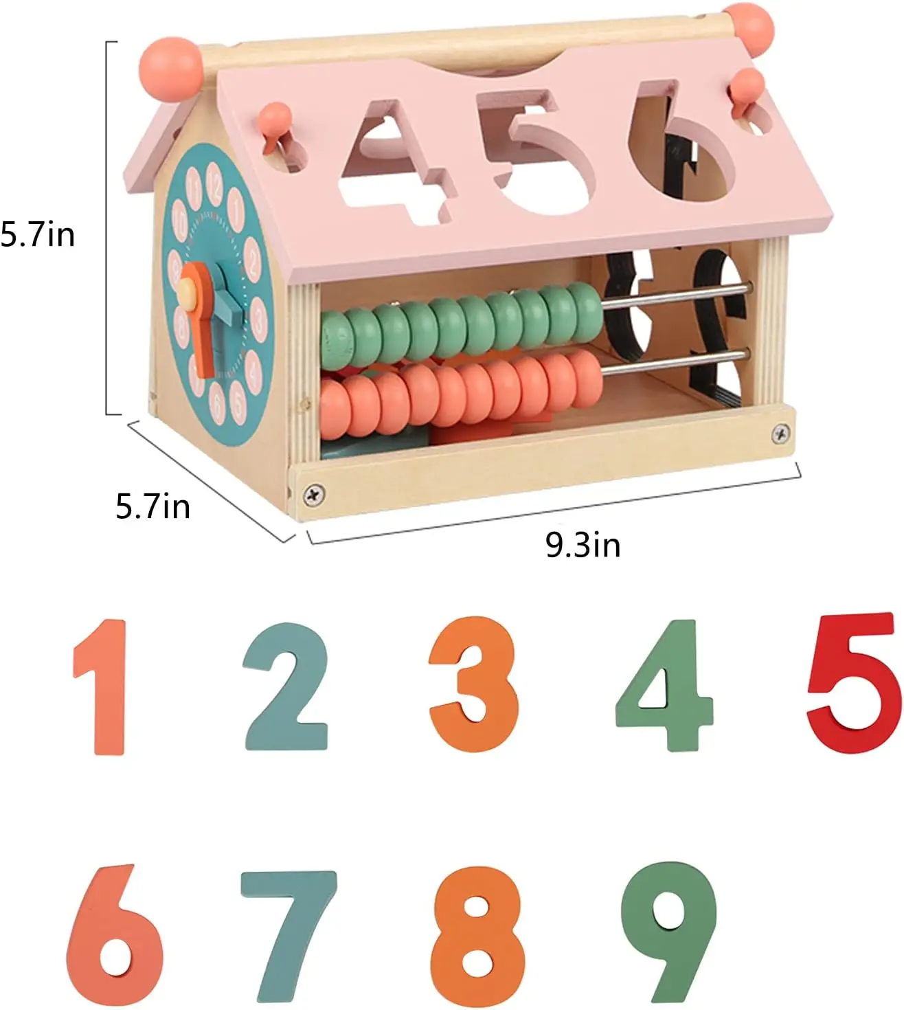 Jouets en bois pour garçons et filles de 1 an, jouets Montessori, blocs de tri et de comptage, jeu, activités, cubes, développement mathématique, Gi