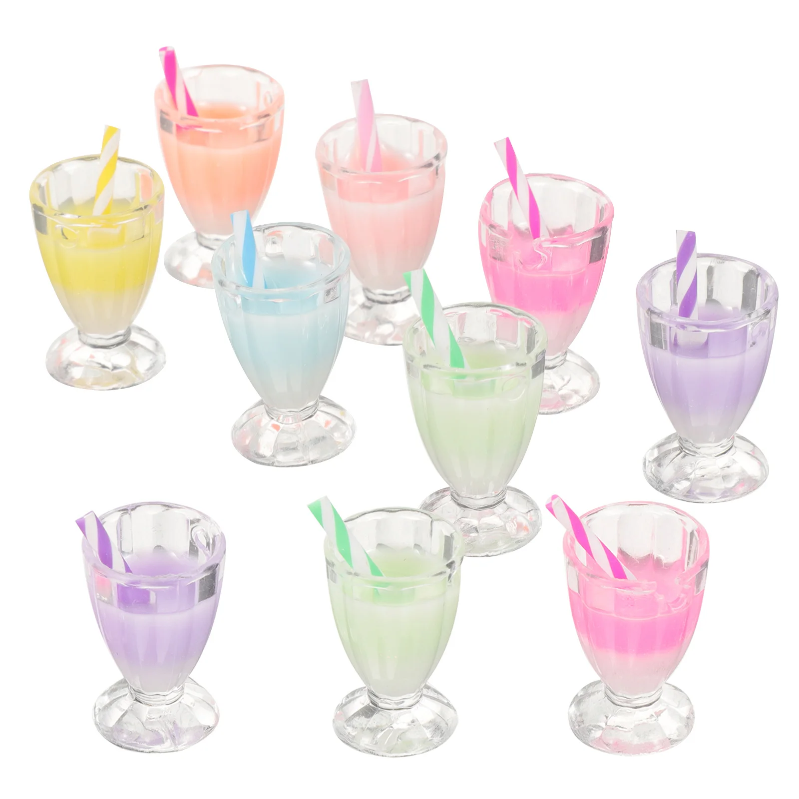 10Pcs Mini Resin Drinking Cup Charms for Jewelry Making DIY Crafts Drinking Cup Charms DIY Resin Charm Necklace Charm