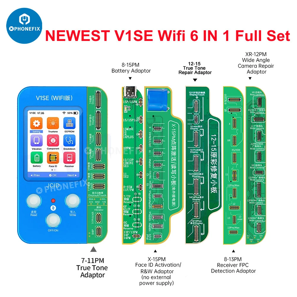 JCID V1SE Wifi プログラマー iPhone 11/12/13/14/15Pro 最大 iPad