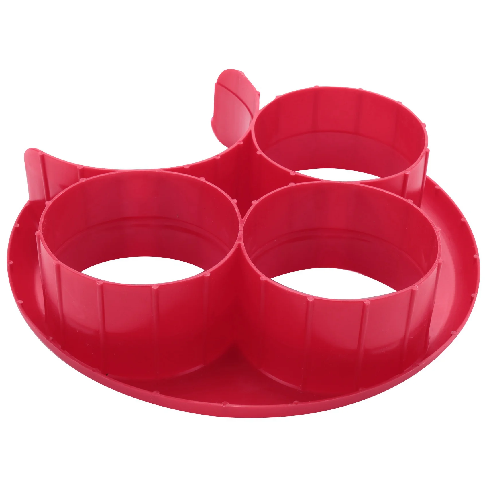 ABKS-2X Food Control Meal Measure Plate Diet Portion Weight Loss Healthy Eating Slim New, Red