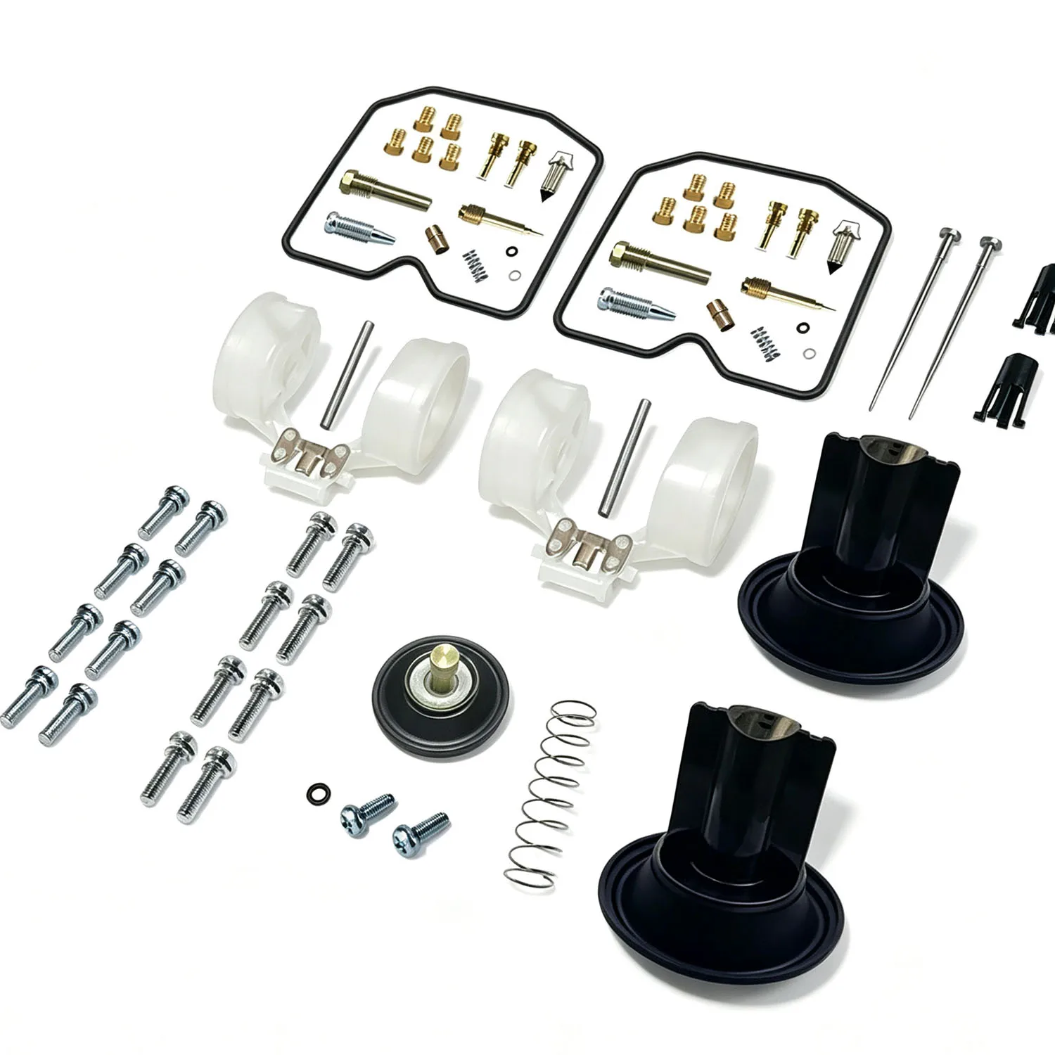 Carburetor Float Diaphragm Plunger Repair Kit For Kawasaki ZZR250 GPX250R Ninja 250R EX250 1988-2007 Motorcycle Carb Rebuilt Set